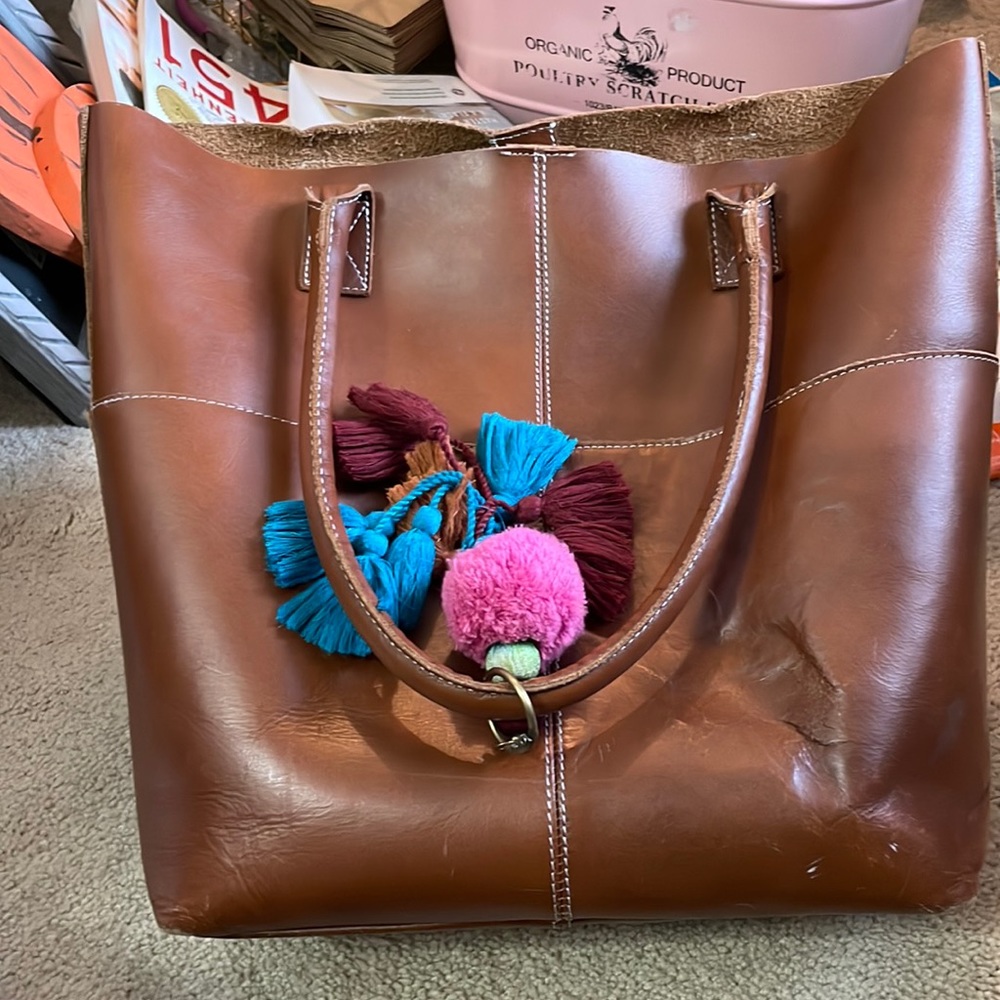 Trades of hope leather purse